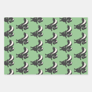 Skunk Wrapping Paper Sheet