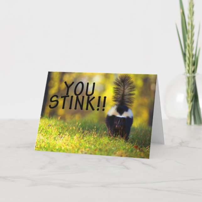 Skunk You Stink Card (Front)