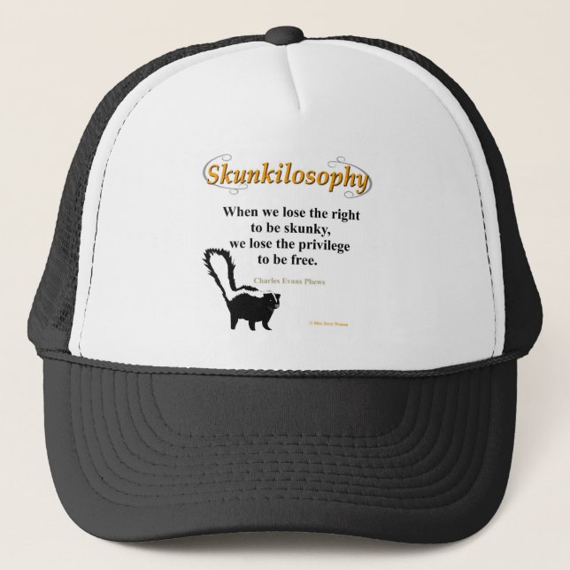 Skunkilosophy Trucker Hat (Front)