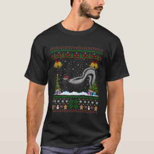 Skunks Animal Lover Xmas Gift Ugly Skunk For Chris T-Shirt