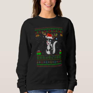 Skunks Santa Hat Matching Ugly Skunks Christmas Sweatshirt