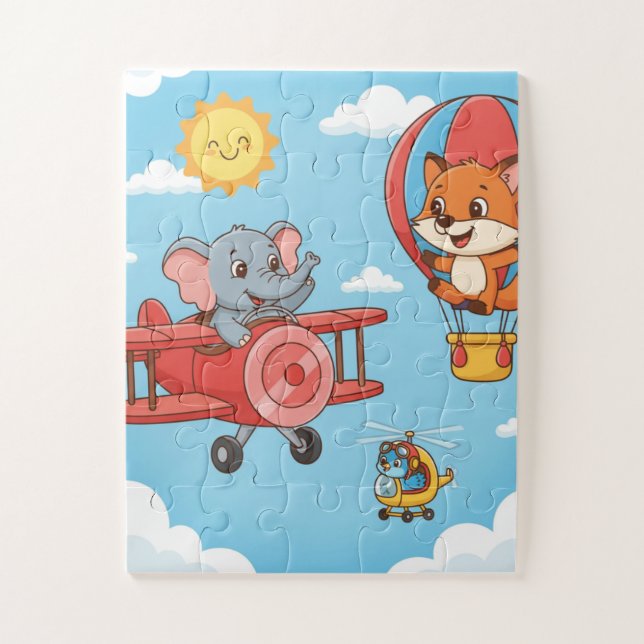 Sky Adventure Animal Puzzle (Vertical)