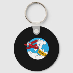 Sky Aeroplane Funny Maths Nerd Birthday Gift Pi Da Key Ring