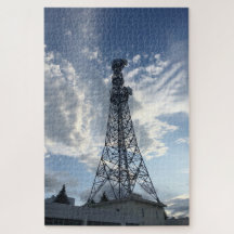Sky and Clouds and Antenna Tower