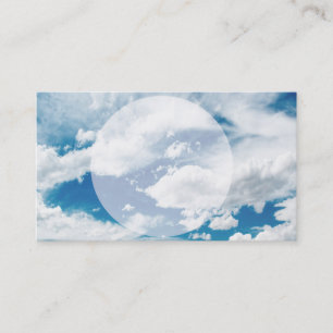 sky and clouds custom business card template