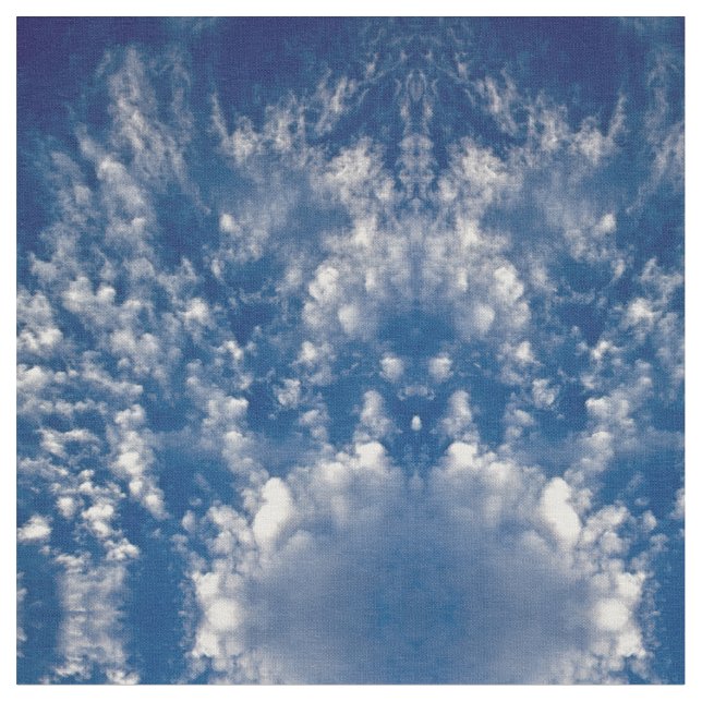Sky and Clouds Fabric (Close Up)