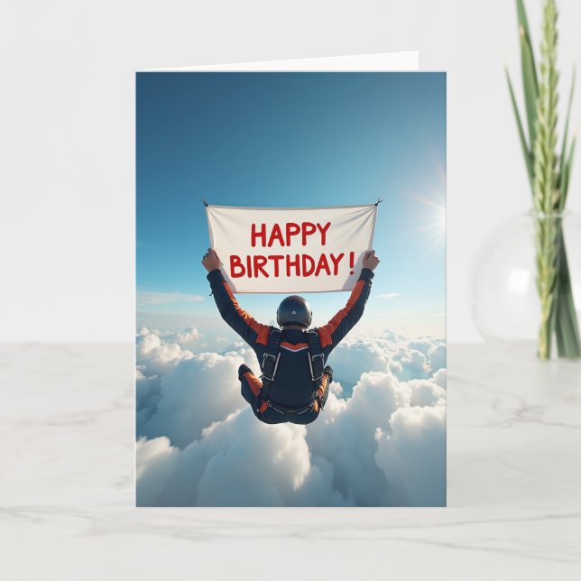 Sky Banner Birthday Card (Front)