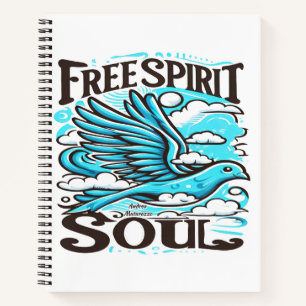 Sky Bird with Free Spirit and Soul Notebook