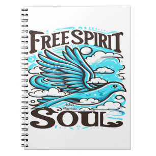 Sky Bird with Free Spirit and Soul Notebook