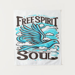 Sky Bird with Free Spirit and Soul Tapestry