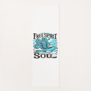 Sky Bird with Free Spirit and Soul Yoga Mat