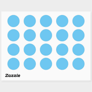 Sky Blue #5EC5F3, Blue Hosta Sticker