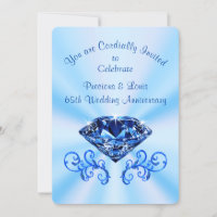 Sky Blue 65th Wedding Anniversary Custom Order