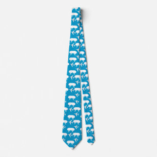 Sky Blue Aeroplane Pattern Tie