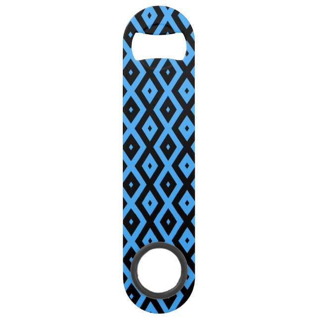 Sky blue and black diamond pattern (Front)