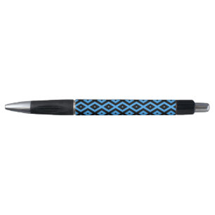 Sky blue and black diamond pattern