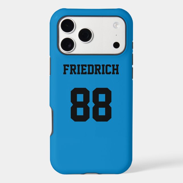 Sky Blue and Black Sports Jersey (Back)