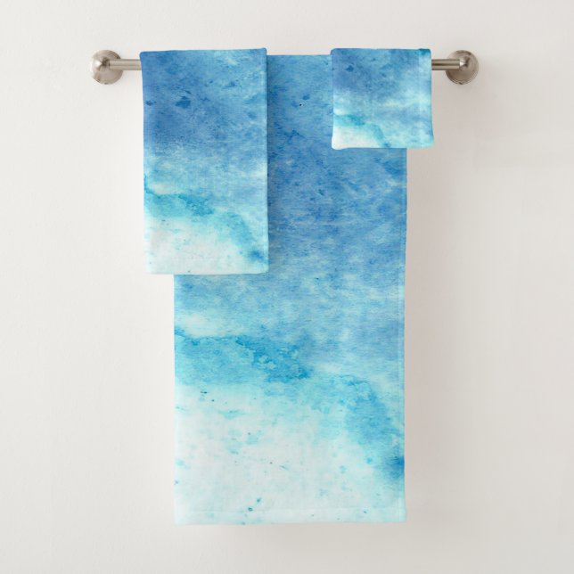 sky blue bath towel set (Insitu)