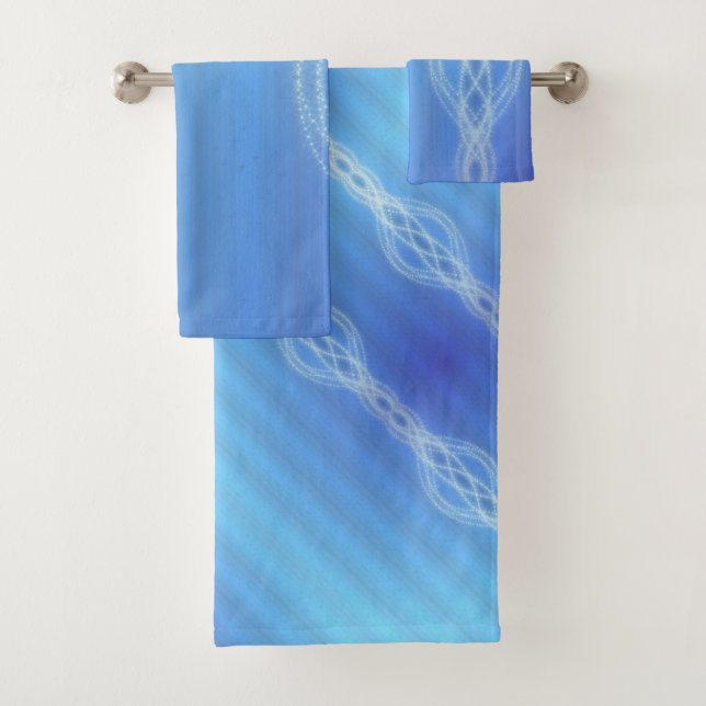Sky Blue Bath Towel Set (Insitu)