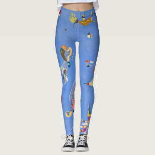 Sky Blue   Biomorphic Forms   Kandinsky   Leggings