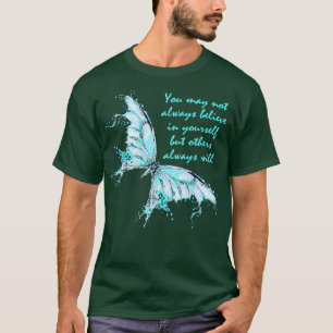 Sky Blue Butterfly Mental Health Awareness 6299 28 T-Shirt