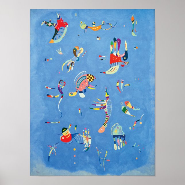 Sky Blue by Wassily Kandinsky Poster (Front)