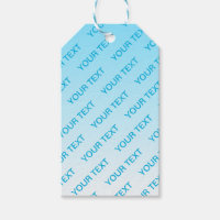 Sky Blue (changeable colour!) Ombre & Text Pattern