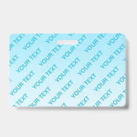 Sky Blue (changeable colour!) Ombre & Text Pattern
