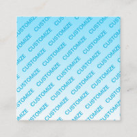 Sky Blue (changeable colour!) Ombre & Text Pattern