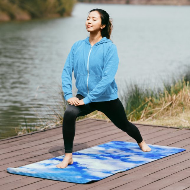 Sky Blue Clouds Yoga Mat (Creator Uploaded)