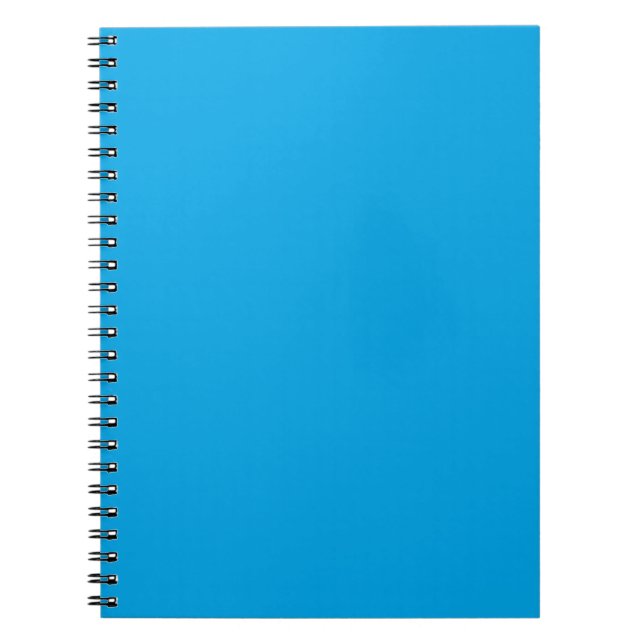 Sky Blue Colour Background Decor Notebook (Front)