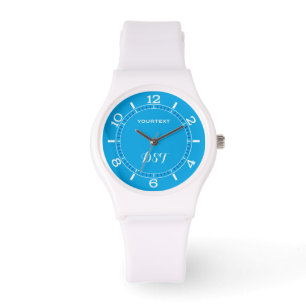 Sky Blue Colour Decor Personalise it Easily Watch