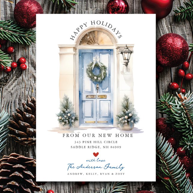 Sky Blue Doorway New Home Moving Announcement (Creator Uploaded)