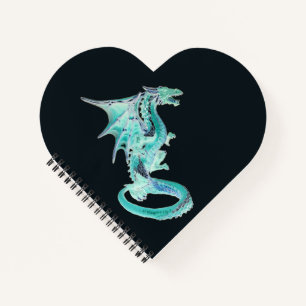 Sky Blue Dragon Acrylic Notebook