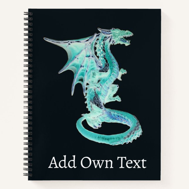 Sky Blue Dragon  Notebook (Front)