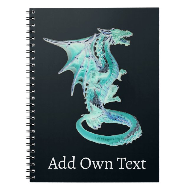 Sky Blue Dragon  Notebook (Front)