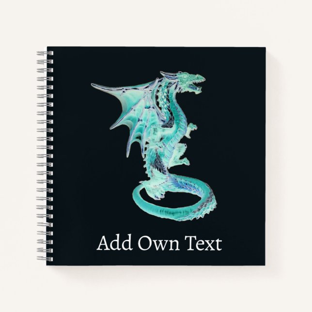 Sky Blue Dragon  Notebook (Front)