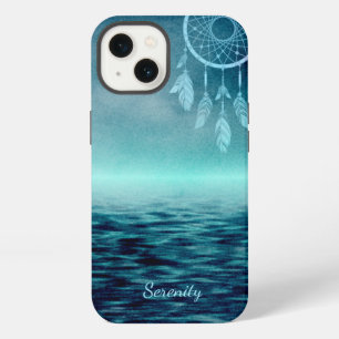 Sky Blue Dream Catcher with Teal Ocean Background iPhone 13 Case