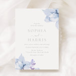 Sky Blue Dusty Watercolor Floral Wedding Invitation<br><div class="desc">Sky Blue Dusty Watercolor Floral Wedding Invitation

See matching collection in our Niche and Nest Store</div>