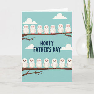 Sky Blue Fathers Day Birds Card