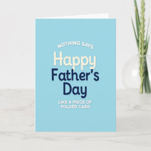Sky Blue Fathers Day Folded Card