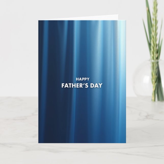 Sky Blue Fathers Day Image Card (Front)