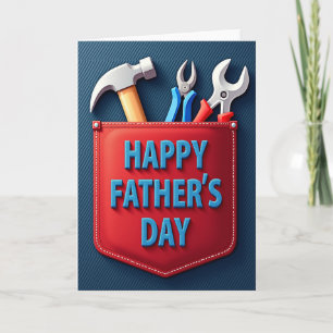 Sky Blue Fathers Day Pocket Card