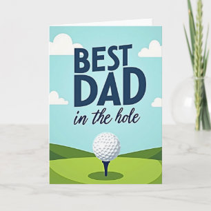 Sky Blue Fathers Day Tee Card