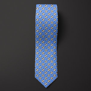 Sky Blue Futbol Soccer Ball Tie