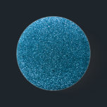 Sky blue glitter 6 cm round badge<br><div class="desc">Trendy and modern sky blue glitter gift ideas,  (not real glitter). Ideal for women,  girls and teenagers.</div>