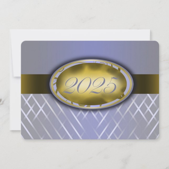 Sky Blue Harvest and Gold Class of 2025 Invitation (Front)