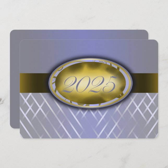 Sky Blue Harvest and Gold Class of 2025 Party Invitation (Front/Back)