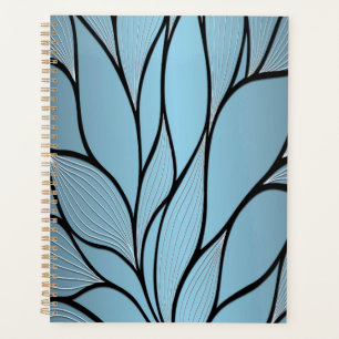 Sky Blue Hues Creative Leave Pattern Planner