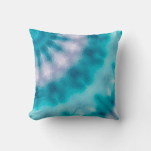 Sky blue kaleidoscope cushion